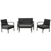 Homestar Vrtni garnitura Trinidad 58x105x72 cm črna