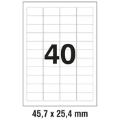 ETIKETE LK 45,7X25,4MM POLIESTER PK25L ZWECKFORM L4770-25 PROZORNE