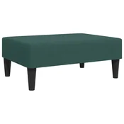 Vidaxl Stolček za noge temno zelen 77x55x31 cm žamet