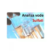 Analiza vode - sulfati 