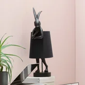 Kare namizna svetilka Animal Rabbit, črna/zlata, 68 cm, E14 - Dnevna soba/jedilnica - Dizajn - črna, zlata - Plastika