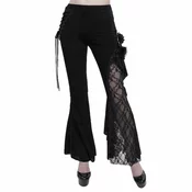 Ženske hlače DEVIL FASHION - Black Asymmetric Gothic - EPT01101