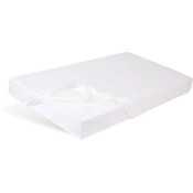 BabyMatex BOMBAŽNA RJUHA 60x120x10 Gladka z elastiko Bela