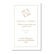 Personal Vabilo - Golden Exquisite Izberite količino: 31 kos - 60 kos