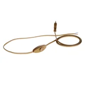 shumee Priključni kabel s konektorjem PWK-11 1,5 m 2x0,75 mm2 z ravnim vtičem 250 V 16 A zlat W-99708