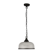 Searchlight 1682BK - Luster na lancu BISTRO 1xE27/60W/230V crni