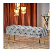 Klupa ATHENA 40x100 cm siva/zlatna