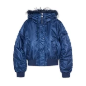 Cropp - Bomber jakna s kapuljacom - navy