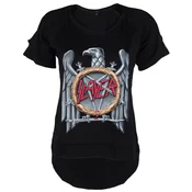 Metal ženska majica Slayer - Silver Eagle Cut Out Tee - ROCK OFF - SLAYCOT01LB
