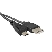 Qoltec USB 2.0 A moški kabel | Micro USB B moški kabel | 0,25 m