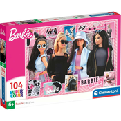 Modne Barbie lutke 104-delna Supercolor sestavljanka - Clementoni
