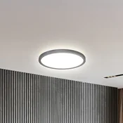 B.K. Licht LED-panel Slim Remote RGBW, O 29 cm, črn, osvetlitev ozadja - Študija/pisarna - Plastika