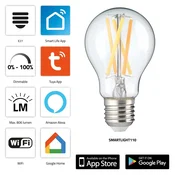 Alecto Pametna Wi Fi LED žarulja prigušljiva E27 806 lumena