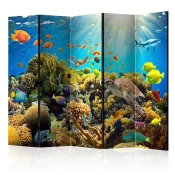 artgeist Paravan Underwater Land I, 5-Delni, Enostranski