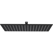 Glava za tuš od nehrdajuceg celika 40 x 30 cm pravokutna crna
