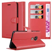 Cadorabo Cadorabo Case, združljiv z Nokia v Candy Apple Red - Zaščitni pokrov z magnetnim zapiranjem, stoječo funkcijo in režo za kartico, (20553351)