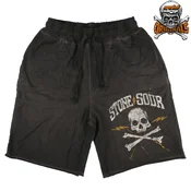 Moške kratke hlače Stone Sour - Bermudas DYED Rusty Logo - Oil Dye - METALSHOP ORIGINALS - 23343