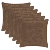vidaXL Prevleka za blazino 6 kos HOUTEN Svetlo rjava 40 x 40 cm