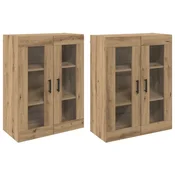 Vidaxl Ogreti omarice 2 szt. artisan hrast 69,5 x 34 x 90 cm