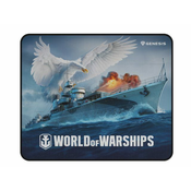 Genesis Gaming podloga za miško CARBON 500 WORLD of WARSHIPS, M 30x25cm