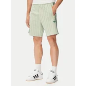 adidas Sportske kratke hlace Pinstripes KT4328 Krem Regular Fit