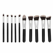 MIMO Makeup Brush Set Kabuki Black 10 Pcs set kistova