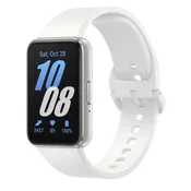 SAMSUNG pametna ura Galaxy Fit3 + pašček (SM-R390NZSAEUE), srebrna-oranžna