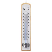 0.00023 Klasični termometer za notranjo in zunanjo temperaturo, leseni material