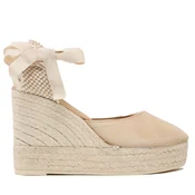 Espadrile Manebi Soft Suede Wedge Espadrilles M 1.1 WV Bež