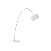 Bela tekstilna stoječa svetilka z upogljivo konstrukcijo (višina 145 cm) Arc – Ellos Home