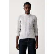 U.S. Polo Assn. pulover ženski bombažen CREW NECK CABLE
