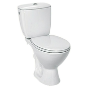 Stajaca WC školjka - kombinacija Kaskada (S rubom za pranje, Bez posebne glazure, Oblik ispiranja: Duboko, WC odvod: Vodoravno, Bijele boje)