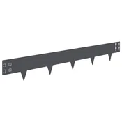 Vidaxl Robovi trave 20 szt. 100 x 15 cm Jeklo Antracit