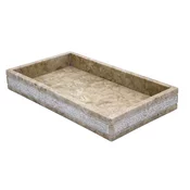 POSH prostostoječa skleda, marmor, bež - Bež - 280x40x160 mm - Ridder - POSH - 24 - Kamen - Drugo - Kvadratni - 280 - 40 - 160 - 14