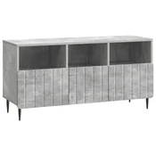 Vidaxl TV omarica Betonsko siva 102 x 34,5 x 50 cm Inženirski les