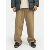 Jack & Jones Junior Hlače iz tkanine Alex 12262926 Rjava Loose Fit