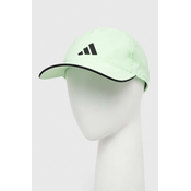 Kapa s šiltom adidas Performance zelena barva