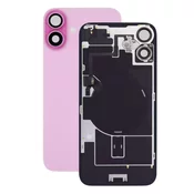 Apple iPhone 16 - Stražnje staklo kucišta + staklo kamere + metalni okvir + Magsafe magnet (Pink)