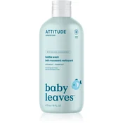 Attitude Baby Leaves Bubble Wash pena za kopel za otroke od rojstva 473 ml
