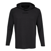 Moški pulover CCM LS Premium Training Hoodie Black M