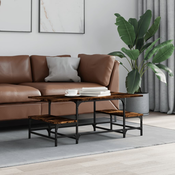 Stolic za kavu boja hrasta 100x50,5x40 cm konstruirano drvo
