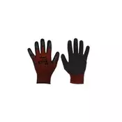 Bradas Zaščitne rokavice 11, lateks FLASH GRIP RED BR-RWFGRD11