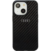 Audi Carbon Fiber iPhone 14 6.1 black hardcase AU-TPUPCIP14-R8/D2-BK (AU-TPUPCIP14-R8/D2-BK)