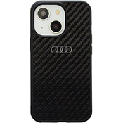 slomart audi trdi ovitek iz ogljikovih vlaken za iphone 14 6,1 črn/črn au-tpupcip14-r8/d2-bk