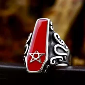 Prstan Coffin Star - SS8-1235R