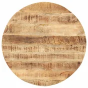 Vidaxl Mizna plošča iz trdnega mangovega lesa okrogla 15-16 mm 80 cm