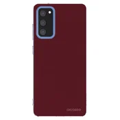 Silikonski prozorni ovitek za Samsung Galaxy S20 FE - Burgundy red