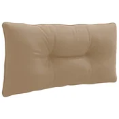 vidaXL Hrbtna blazina PUTTEN 100% poliester Taupe 70 x 40 x 10 cm