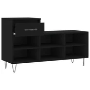 Ormaric za cipele crni 102 x 36 x 60 cm od konstruiranog drva