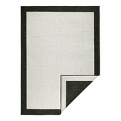Črno-kremasta zunanja preproga NORTHRUGS Panama, 80 x 150 cm